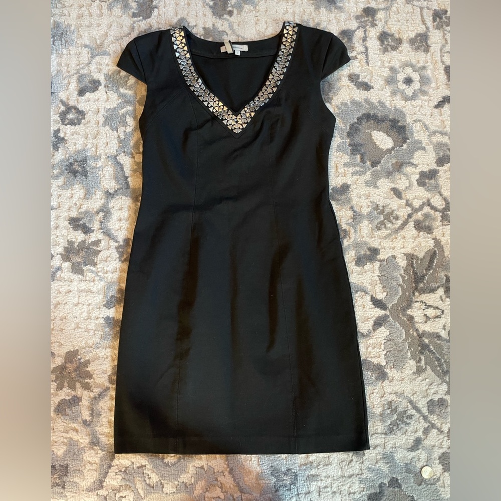 BCBG Generation size S black with metal detailing in the collar